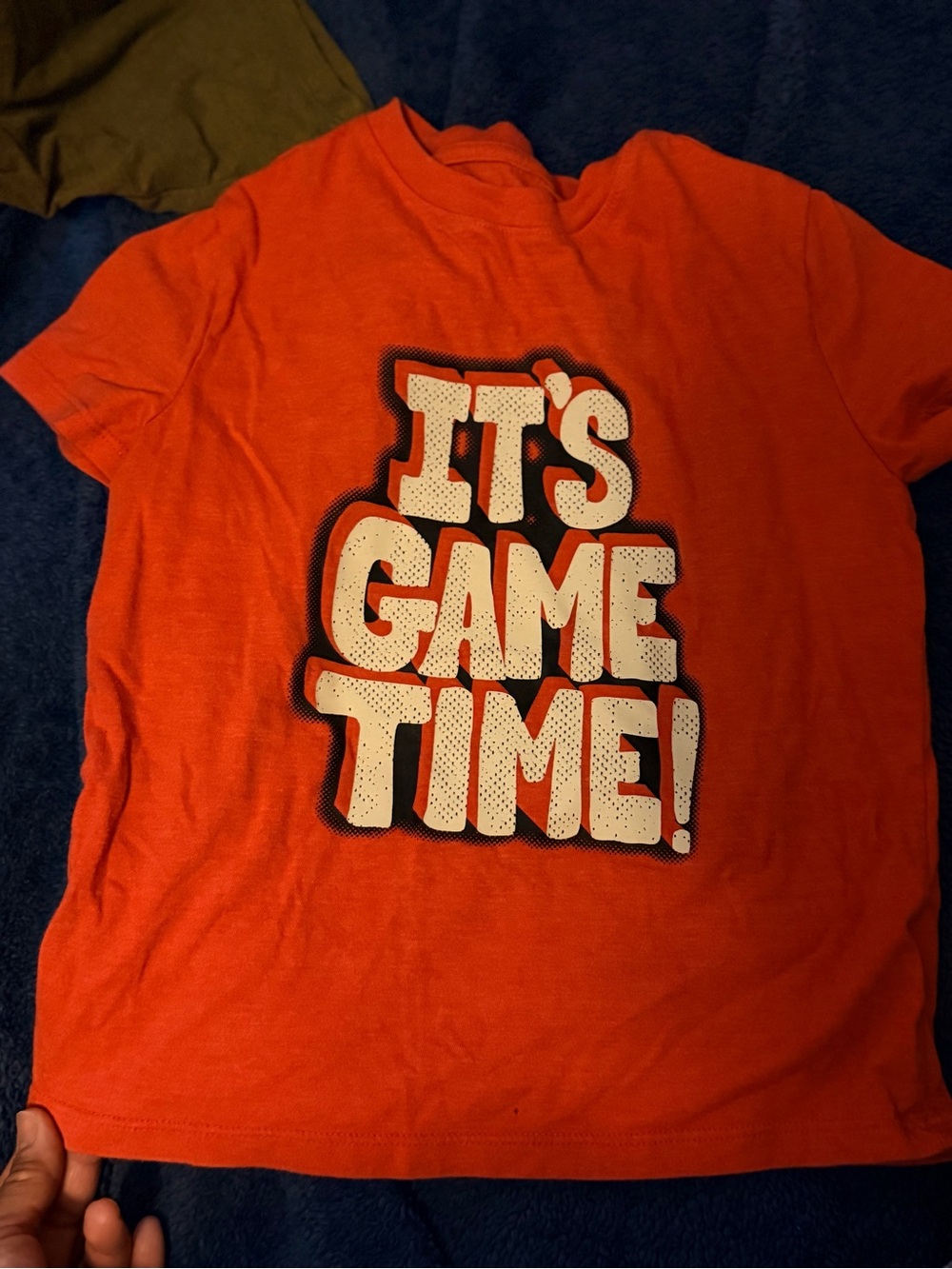 Cat & Jack Red Boys Graphic 'It's Game Time!' Tee